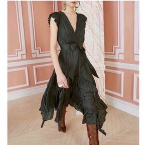 Ulla Johnson Abella Satin Midi Dress